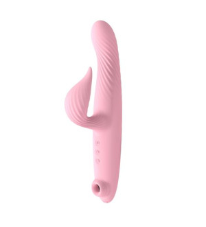 3 In 1 Thrusting Vibrator Pink