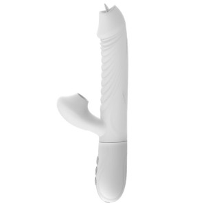 Wibrator-silicone Vibrator Usb 7 Function, White