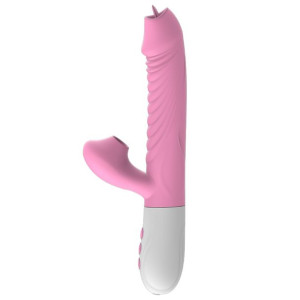Wibrator-silicone Vibrator Usb 7 Function, Pink