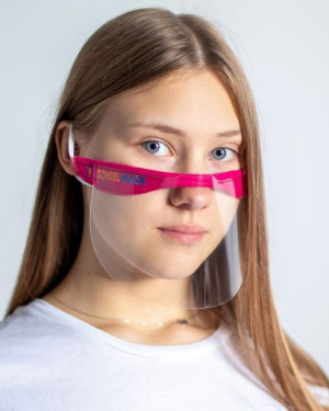 Schoolmask Mp/003/c3/różowy/f830 Mini Przyłbica 2 Szt