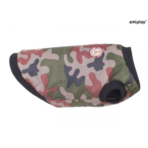 Amiplay Kurtka Puchowa Dla Psa Bronx 33 cm Moro