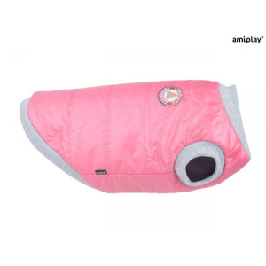 Amiplay Kurtka Puchowa Dla Psa Bronx 33 cm Różowa