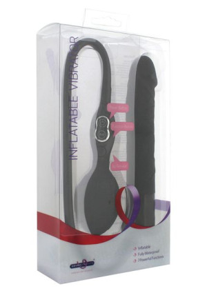 Wibrator-inflatable Vibrator Black