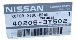 402063y502 Tarcza Hamulcowa Przód X-trail Nissan
