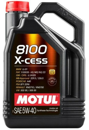 Olej silnikowy 5W40 Motul 8100 X-Cess  4L