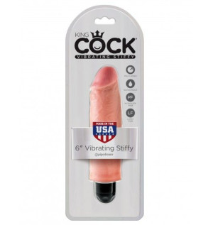 Kink Cock 6" Vibrating Stiffy Flesh