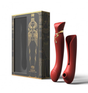 Zalo Legend Queen Set G-spot Pulse Wave Vibrator Wine Red