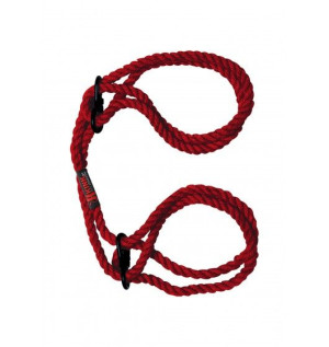 Kink Hogtied Bind & Tie 6mm Hemp Wrist Or Ankle Cuffs Red
