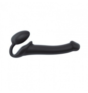 Strap-on-me Silicone Bendable Strap-on Black M