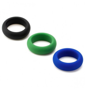 Je Joue Silicone Cock Ring Trio - All 3 Stretch Levels