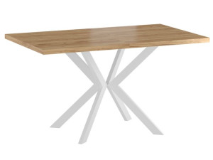 Stół rozkładany 140/270 x 85 cm LOFT Pająk dąb złoty craft