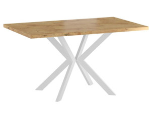 Stół rozkładany 140/270 x 85 cm LOFT Pająk dąb lancelot