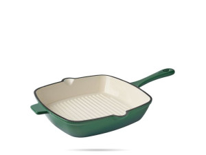 Patelnia grillowa żeliwo 24cm szmaragd Konighoffer