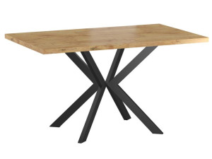 Stół rozkładany 140/270 x 85 cm LOFT Pająk dąb lancelot