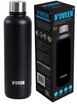 Butelka termiczna Noveen 500 ml TB410 Black Mat