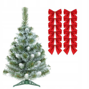 Choinka Sosna Anna Białe Końce-50cm + Kokardki