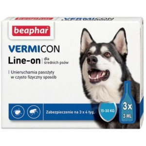 Beaphar VERMIcon Line-on Dog Krople Przeciwko Ektopasożytom Dla Średnich Ps