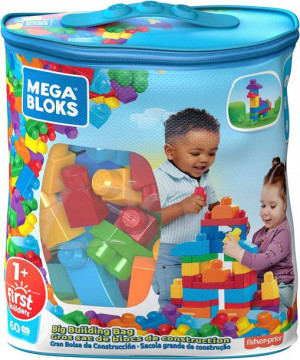 Klocki Mega Bloks DCH55 torba niebieska 60 szt.