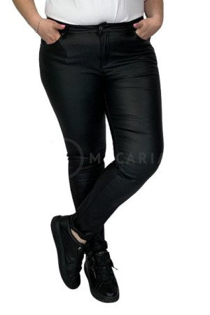 Goodies Spodnie Jeansy Woskowane Push Up Slim Czarne 48/4xl