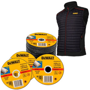 100 Tarcz 125x1,2 INOX DeWALT DT42340Z+bezrękawnik