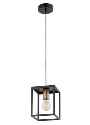 Sigma Lampa Wisząca Loft Metalowa Czarno-złota Vigo 1 32353