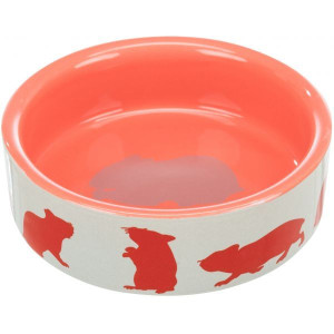 Miska dla chomika Trixie 80 ml Łososiowy róż