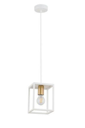 Sigma Lampa Wisząca Loft Metalowa Biało-złota Vigo 1 32438