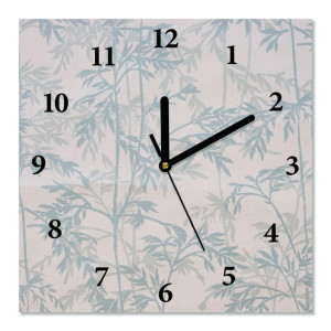 Zegar z bezpiecznego szkła VINTAGE FLOWER 30X30