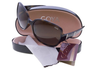 Goya G 195 ZX - Brązowe bursztyn okulary przeciwsłoneczne muchy duże z filt
