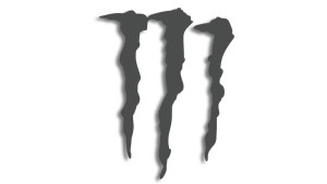 Wycinana naklejka MONSTER pazury grafitowa