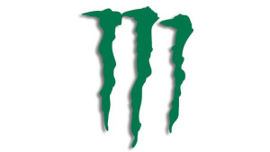 Wycinana naklejka MONSTER pazury zielona