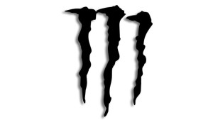Wycinana naklejka MONSTER pazury czarna