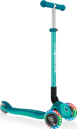 Hulajnoga 3-kołowa Globber Primo Foldable Plus Lights Emerald Green 439-107