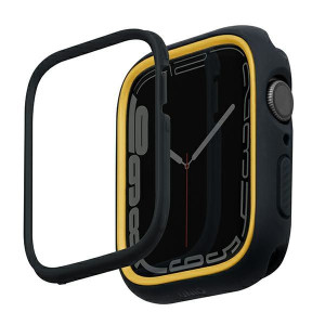 Etui UNIQ Moduo Apple Watch Series  4/5/6/7/8/SE 40/41mm czarny-musztardowy