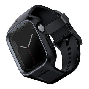 Pasek + etui UNIQ Monos 2in1 Apple Watch 4/5/6/7/8/SE 44/45mm czarny/midnig