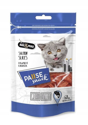 Pausesnack przysmak dla kota, kawałki łososia 60g
