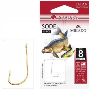 Haczyki z przyponem Mikado Sode G 70cm nr14/0.12mm