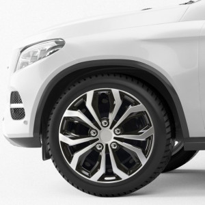 4x Kołpaki Daytona 14" Czarno Srebrne Sport