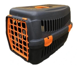 PET STYLE Transporter dla kota/psa/królika średni z kolorową kratką 49x33x3