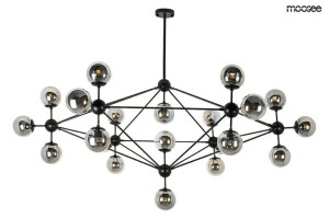 MOOSEE lampa wisząca ASTRIFERO 21 czarna / bursztynowa