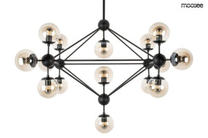 MOOSEE lampa wisząca ASTRIFERO 15 czarna / bursztynowa