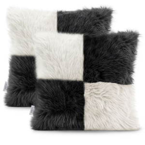 Amelia Home Poszewki 45x45 Ah Nancy Hair White+black 45x45*2