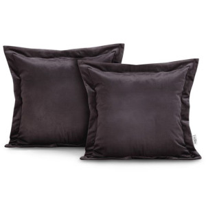Amelia Home Poszewki 45x45 Ah Velvet D.brown Side 45x45*2