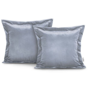 Amelia Home Poszewki 45x45 Ah Velvet Silver Side 45x45*2