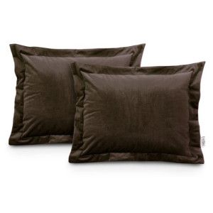 Ameliahome Poduszkivelvet D.brown Side 50x70*2