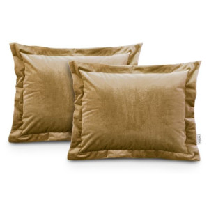 Ameliahome Poduszkivelvet Mustard Side 50x70*2