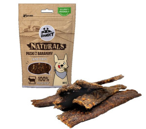 Mr. Bandit Naturals Lamb Stripes 80g