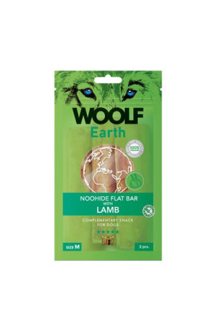 WOOLF Earth Noohide M Flat Bar Lamb 90g
