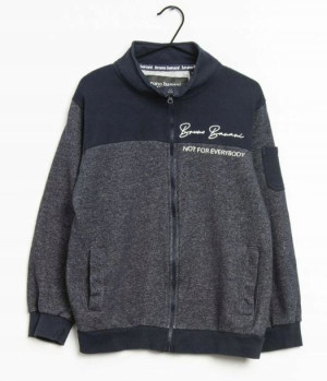 BRUNO BANANI męska bluza na zamek bawełna logo M