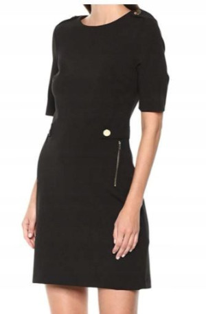 Czarna sukienka mini Calvin Klein XL